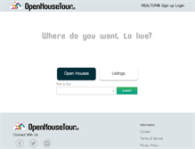 Tablet Screenshot of openhousetour.ca